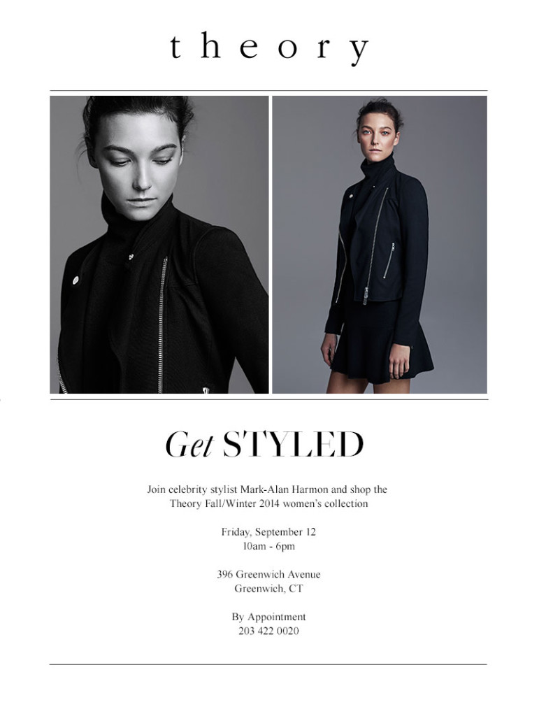 Get Styled by Celebrity Stylist Mark-Alan Harmon at Theory Greenwich