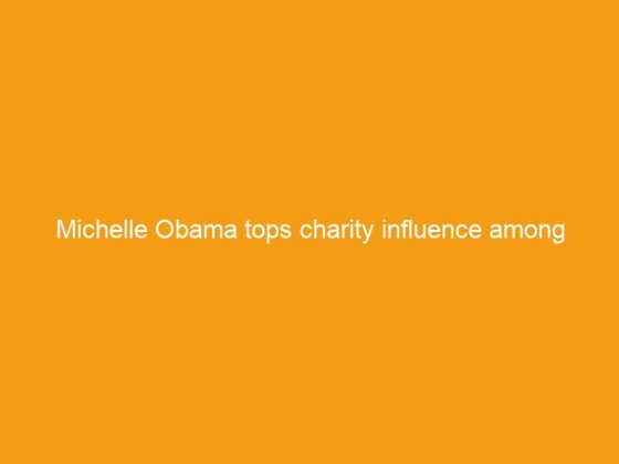 Michelle Obama tops charity influence among Americans