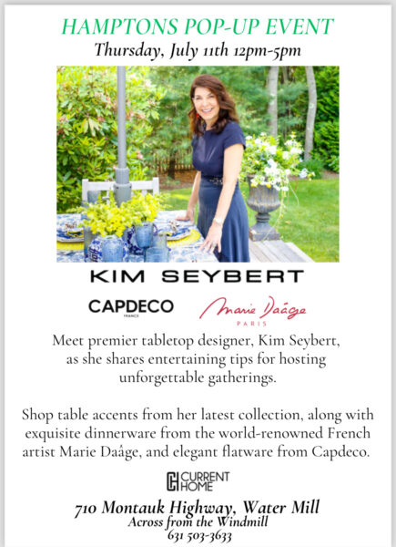 Trunk show at current Home in Watermill NY