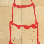 CAKE STACKED/BLOOD RED ON CREME