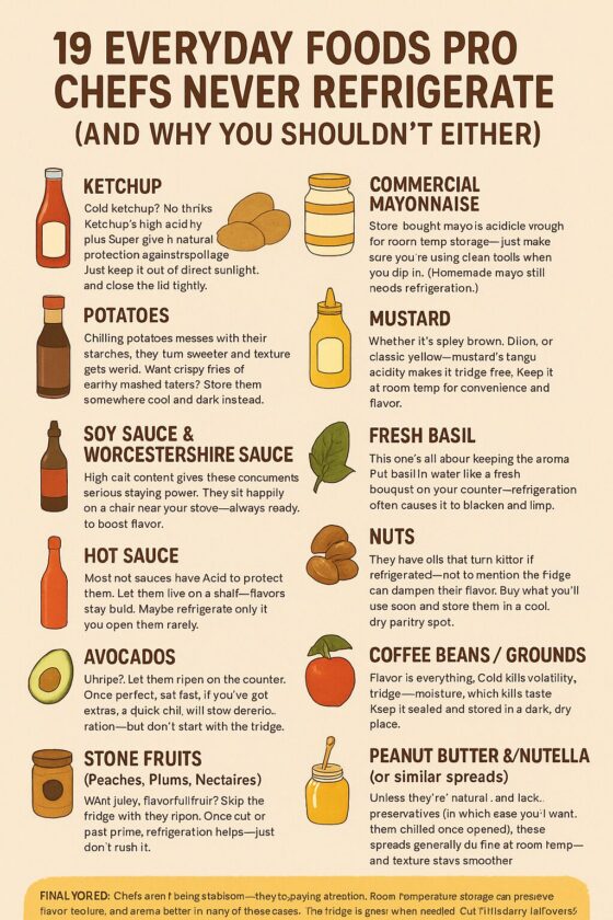 19 Everyday Foods Pro Chefs Never Refrigerate (And Why You Shouldn’t Either)